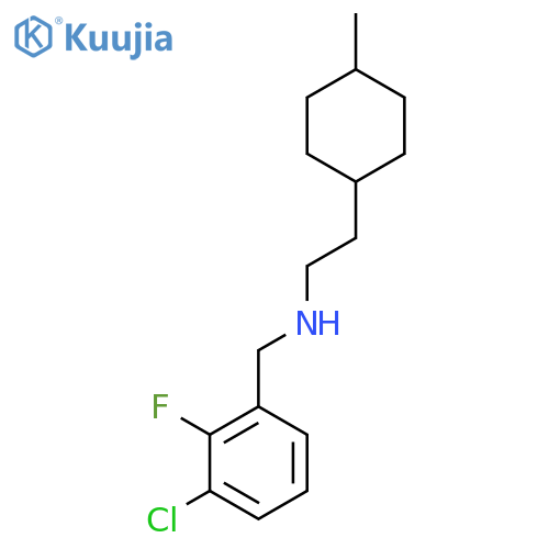 (3-chloro-2-fluorophenyl)methyl2-(4-methylcyclohexyl)ethylamine structure