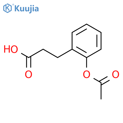 3-(2-Acetoxyphenyl)propanoic acid structure