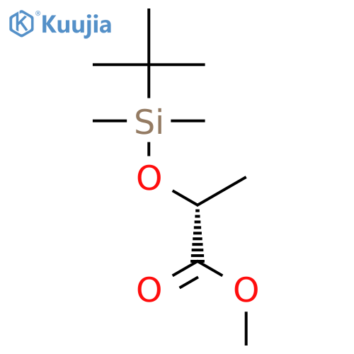 (R)-Methyl 2-((tert-butyldimethylsilyl)oxy)propanoate structure