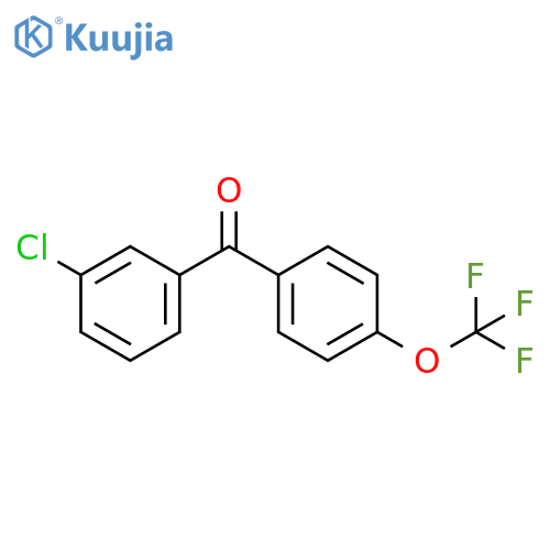 Methanone, (3-chlorophenyl)[4-(trifluoromethoxy)phenyl]- structure