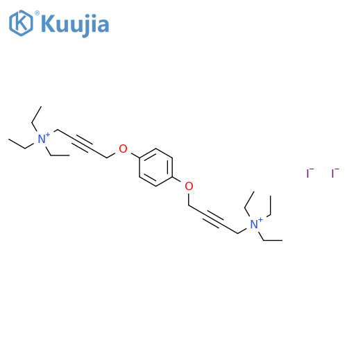 2-Butyn-1-aminium,4,4'-[1,4-phenylenebis(oxy)]bis[N,N,N-triethyl-, diiodide (9CI) structure