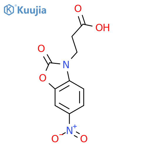 3-(6-Nitro-2-oxo-2,3-dihydro-1,3-benzoxazol-3-yl)propanoic Acid structure