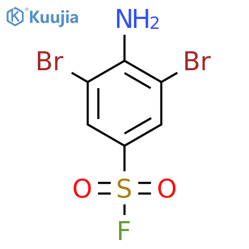 4-amino-3,5-dibromobenzene-1-sulfonyl fluoride structure