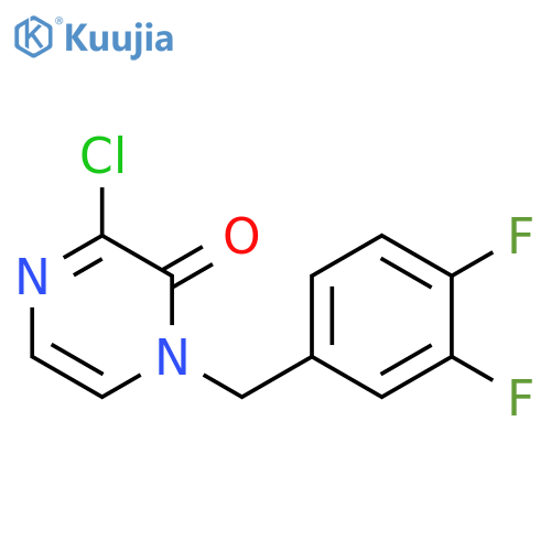 3-chloro-1-(3,4-difluorobenzyl)pyrazin-2(1H)-one structure