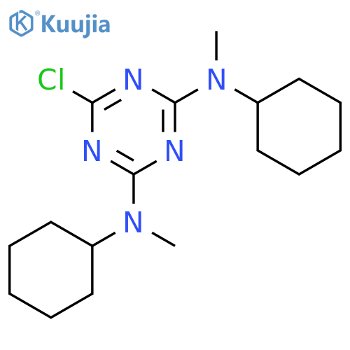 6-Chloro-N~2~,N~4~-dicyclohexyl-N~2~,N~4~-dimethyl-1,3,5-triazine-2,4-diamine structure
