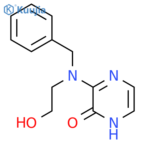 3-[Benzyl(2-hydroxyethyl)amino]-1,2-dihydropyrazin-2-one structure