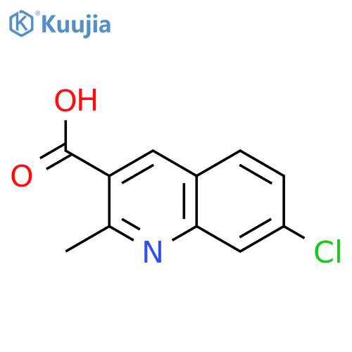 7-CHLORO-2-METHYLQUINOLINE-3-CARBOXYLIC ACID structure