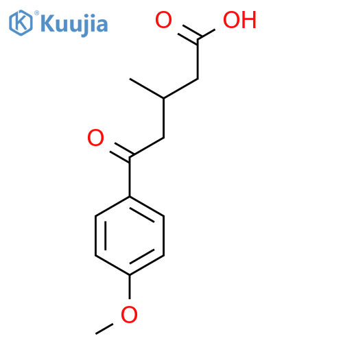 5-(4-Methoxyphenyl)-3-methyl-5-oxovaleric acid structure