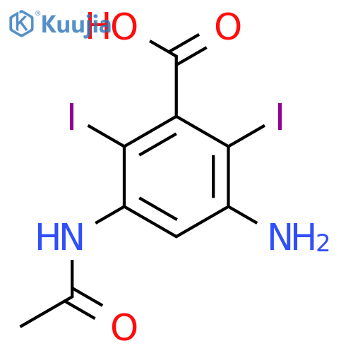 3-Acetamido-5-amino-2,6-diiodobenzoic Acid structure