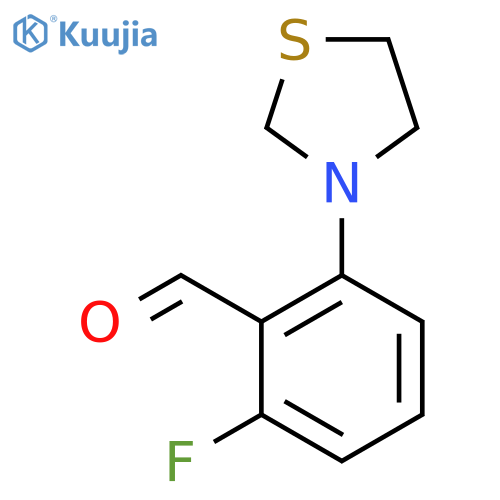 2-Fluoro-6-(thiazolidin-3-yl)benzaldehyde structure