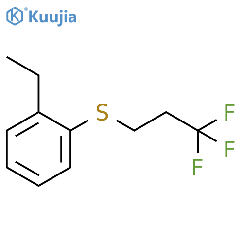3,3,3-Trifluoropropyl 2-ethylphenyl sulfide structure