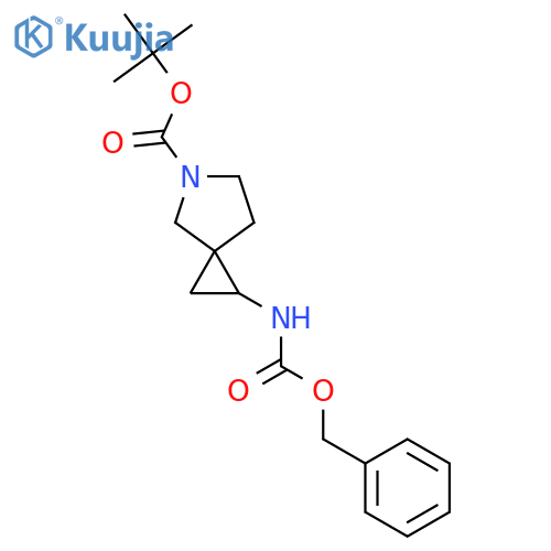 Tert-Butyl 1-[(benzyloxy)carbonyl]amino-5-azaspiro[2.4]heptane-5-carboxylate structure
