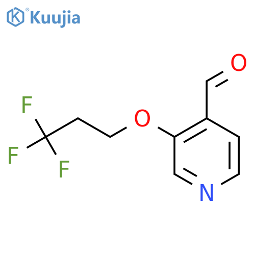 3-(3,3,3-trifluoropropoxy)pyridine-4-carbaldehyde structure