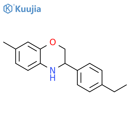 3-(4-Ethyl-phenyl)-7-methyl-3,4-dihydro-2H-benzo[1,4]oxazine structure