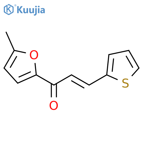 (E)-1-(5-methylfuran-2-yl)-3-thiophen-2-ylprop-2-en-1-one structure