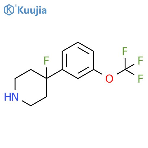 4-fluoro-4-3-(trifluoromethoxy)phenylpiperidine structure
