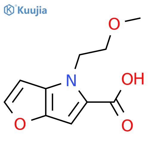 4-(2-methoxyethyl)-4H-furo[3,2-b]pyrrole-5-carboxylic acid structure