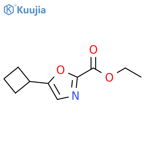 5-Cyclobutyl-oxazole-2-carboxylic acid ethyl ester structure