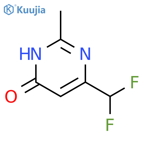 6-(difluoromethyl)-2-methylpyrimidin-4-ol structure