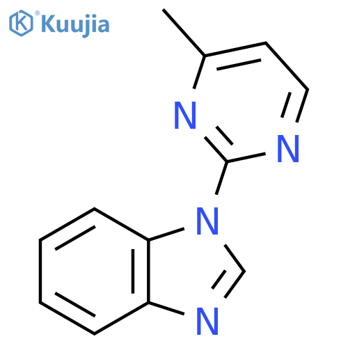 1-(4-methylpyrimidin-2-yl)-1H-1,3-benzodiazole structure