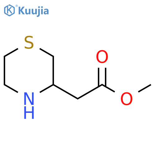 methyl 2-(thiomorpholin-3-yl)acetate structure