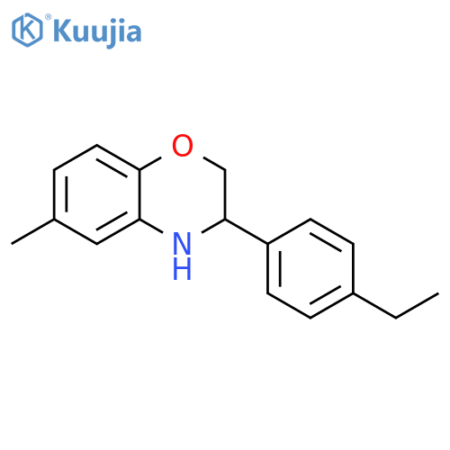 3-(4-Ethyl-phenyl)-6-methyl-3,4-dihydro-2H-benzo[1,4]oxazine structure