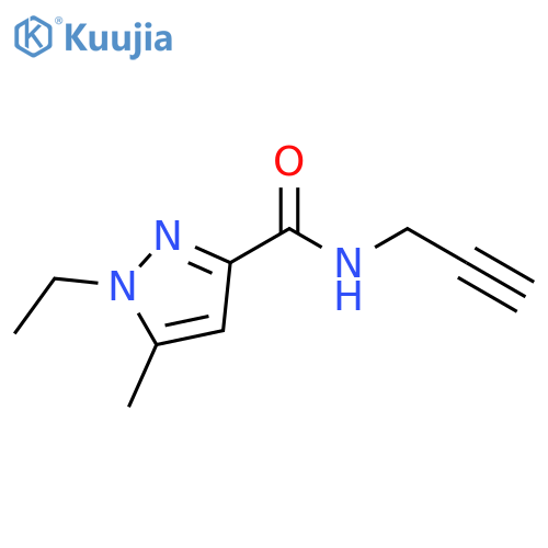 1-Ethyl-5-methyl-1H-pyrazole-3-carboxylic acid prop-2-ynylamide structure