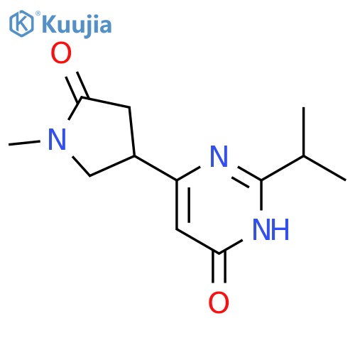 4-(6-Hydroxy-2-isopropyl-pyrimidin-4-yl)-1-methyl-pyrrolidin-2-one structure