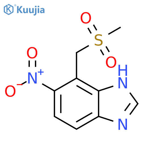 4-Methanesulfonylmethyl-5-nitro-1H-benzoimidazole structure