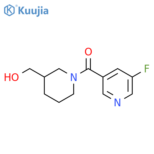 (5-fluoropyridin-3-yl)(3-(hydroxymethyl)piperidin-1-yl)methanone structure