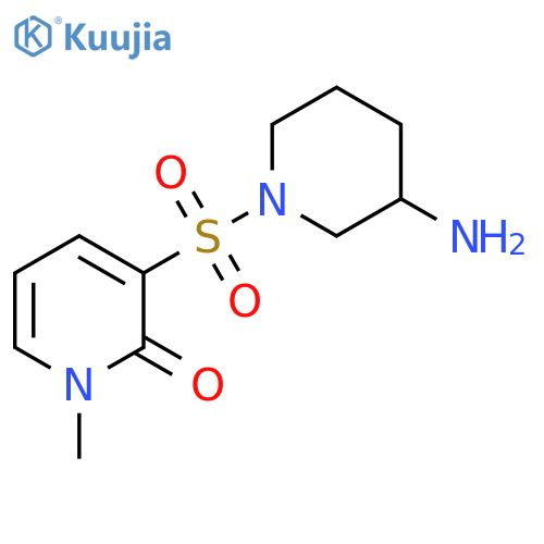 3-(3-Amino-piperidine-1-sulfonyl)-1-methyl-1H-pyridin-2-one structure