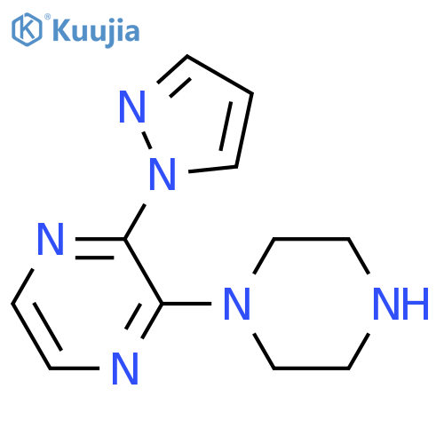 2-(Piperazin-1-yl)-3-(1H-pyrazol-1-yl)pyrazine structure