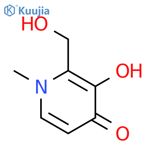 4(1H)-Pyridinone, 3-hydroxy-2-(hydroxymethyl)-1-methyl- (9CI) structure