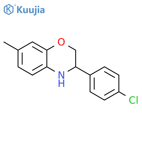 3-(4-Chloro-phenyl)-7-methyl-3,4-dihydro-2H-benzo[1,4]oxazine structure