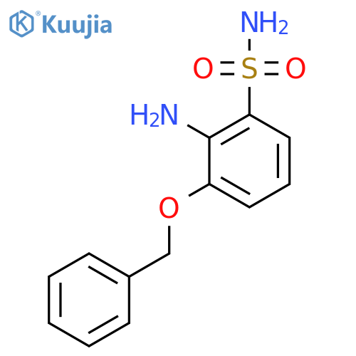 2-amino-3-(benzyloxy)benzene-1-sulfonamide structure