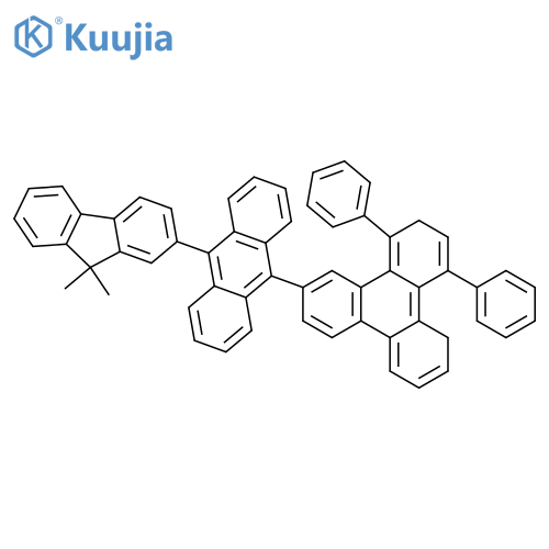 Triphenylene, 6-[10-(9,9-dimethyl-9H-fluoren-2-yl)-9-anthracenyl]-1,4-diphenyl- structure