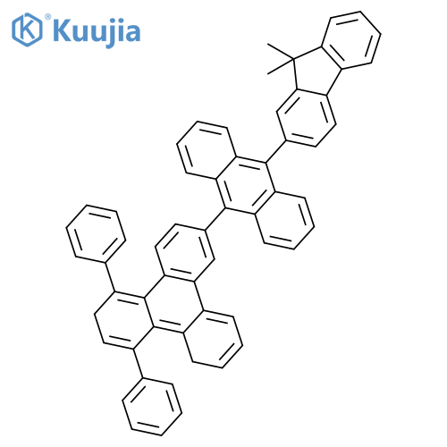 Triphenylene, 7-[10-(9,9-dimethyl-9H-fluoren-2-yl)-9-anthracenyl]-1,4-diphenyl- structure
