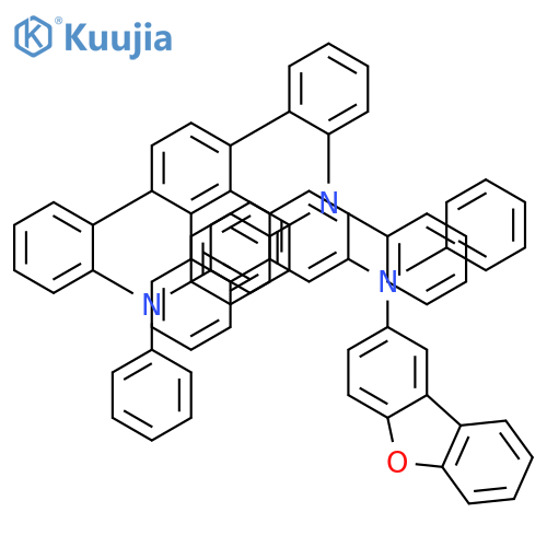 2-Dibenzofuranamine, N-[5,8-bis[2-(diphenylamino)phenyl]-2-triphenylenyl]-N-phenyl- structure