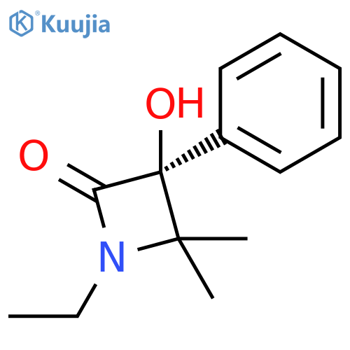 2-Azetidinone, 1-ethyl-3-hydroxy-4,4-dimethyl-3-phenyl-, (S)- structure