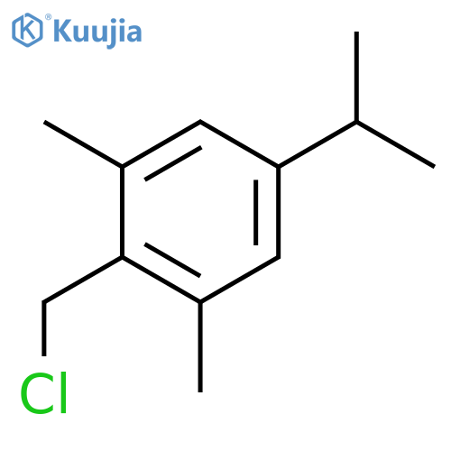 Benzene, 2-(chloromethyl)-1,3-dimethyl-5-(1-methylethyl)- structure