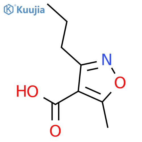 4-Isoxazolecarboxylicacid, 5-methyl-3-propyl- structure