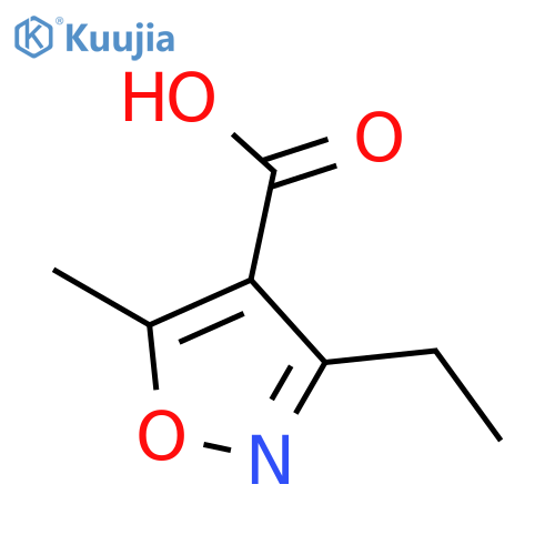 3-Ethyl-5-methylisoxazole-4-carboxylic acid structure