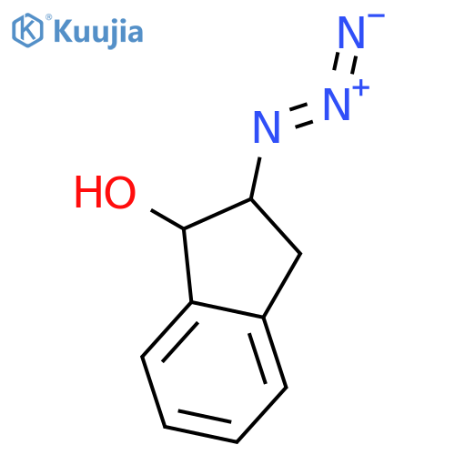 1H-Inden-1-ol, 2-azido-2,3-dihydro-, (1R,2S)- structure