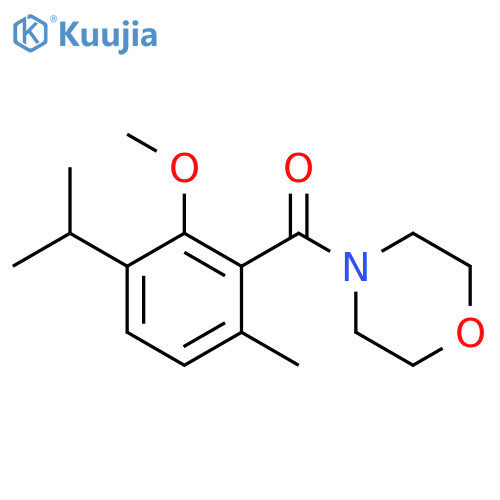 [2-methoxy-6-methyl-3-(propan-2-yl)phenyl](morpholin-4-yl)methanone structure