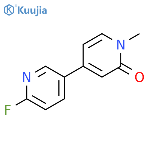6-Fluoro-1'-methyl-[3,4'-bipyridin]-2'(1'H)-one structure