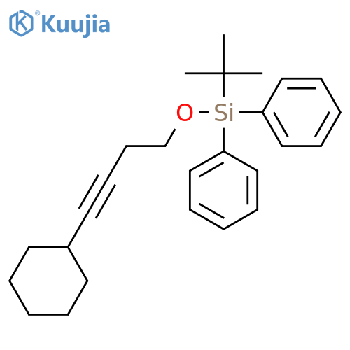 Silane, [(4-cyclohexyl-3-butynyl)oxy](1,1-dimethylethyl)diphenyl- structure