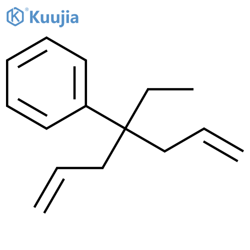 Benzene, [1-ethyl-1-(2-propenyl)-3-butenyl]- structure
