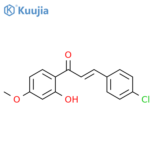 (2E)-3-(4-chlorophenyl)-1-(2-hydroxy-4-methoxyphenyl)prop-2-en-1-one structure