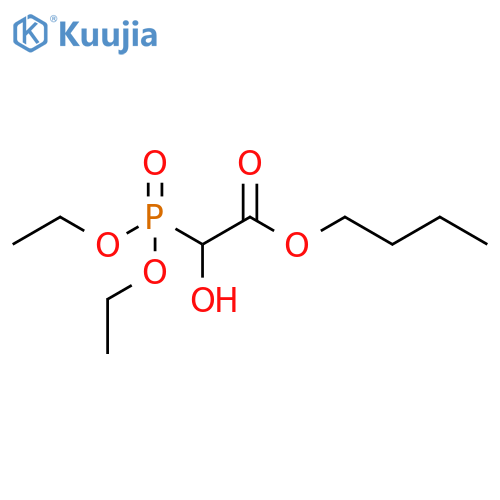 Acetic acid, (diethoxyphosphinyl)hydroxy-, butyl ester structure
