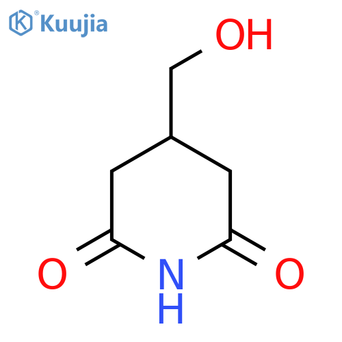 4-(Hydroxymethyl)-2,6-piperidinedione structure